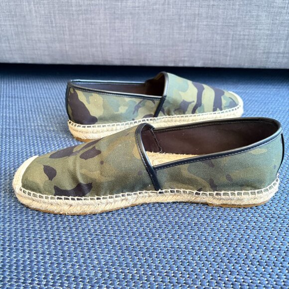 Coach Camouflage Camo Espadrilles Slip-On Flat Jute Sole Men's 10.5 - NWOT - Picture 7 of 9